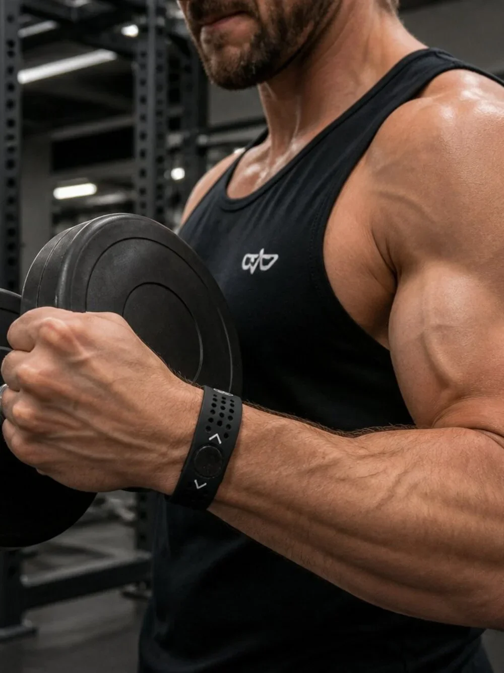 PB Style Silicone Athletic Wristband with 2 Ion Holograms